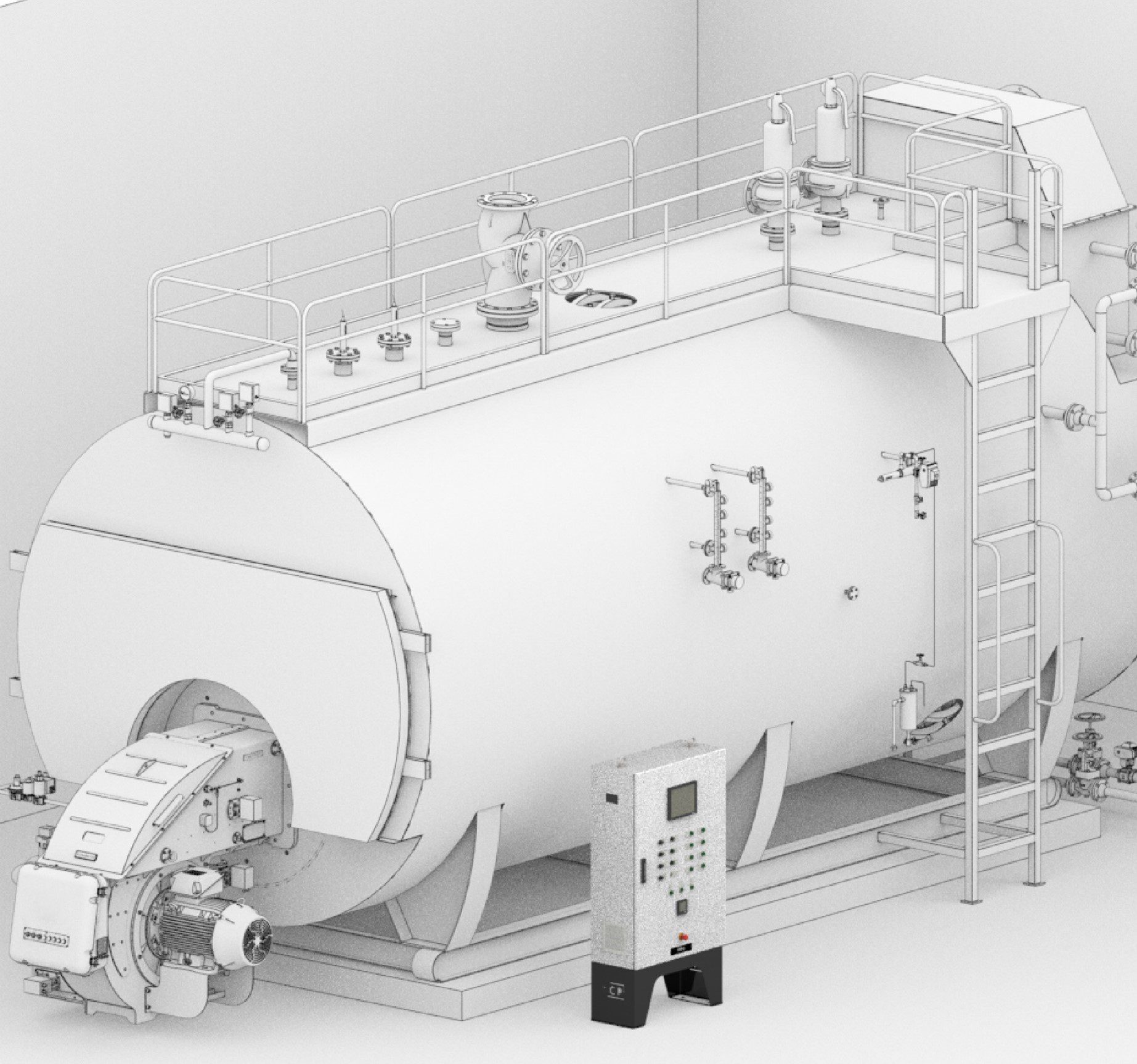 آشنایی با پنلهای کنترل موتورخانههای آبگرم و بخار شرکت فیاماک 2 آشنایی با پنلهای کنترل موتورخانههای آبگرم و بخار شرکت فیاماک - fiammac FCP
